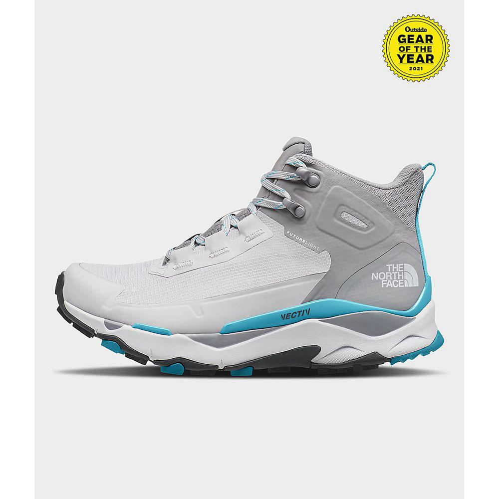 The North Face Vectiv Exploris Mid Futurelight™ Γυναικεια Μποτάκια Πεζοπορίας - Γκρι / Μπλε (JQHD726